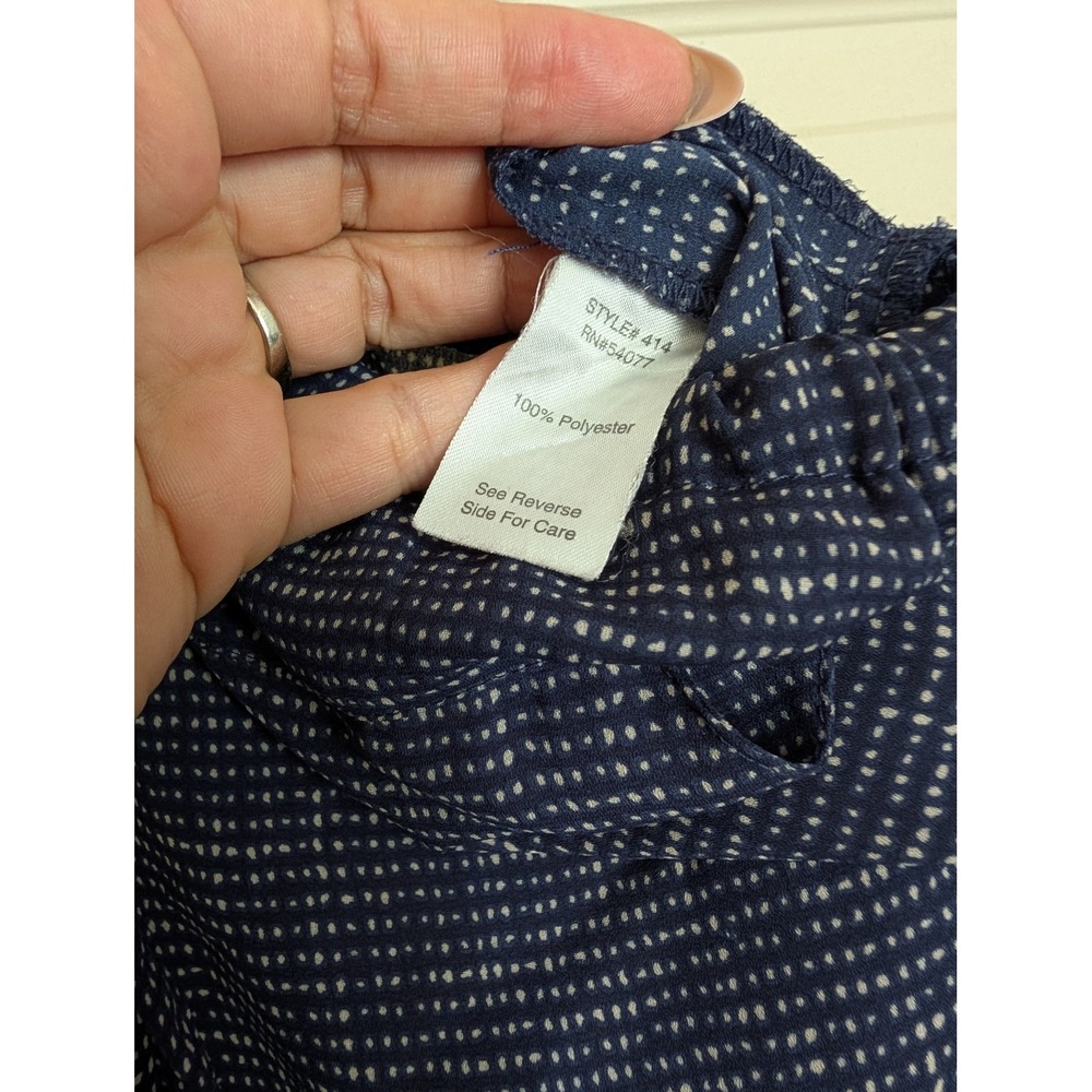 CAbi Blue Patterned Drawstring Track Pants - Picture 6 of 7